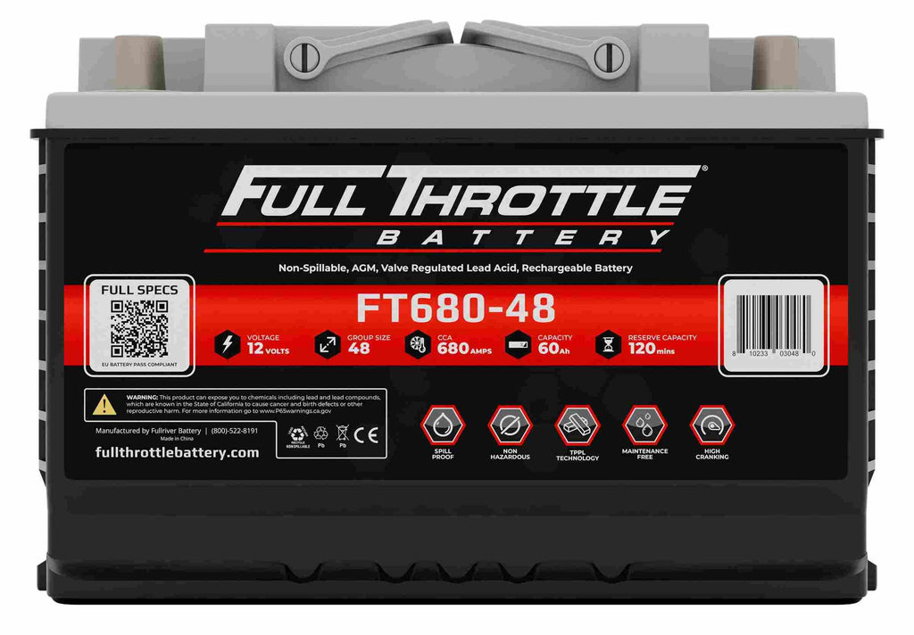 Full Throttle Agm Grp 48/L3/H6 - Fullriver FT680-48