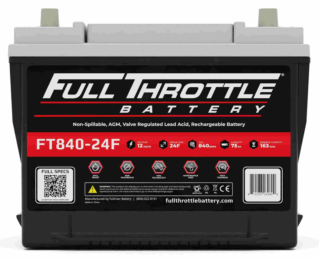 Full Throttle Battery - Fullriver FT840-24F