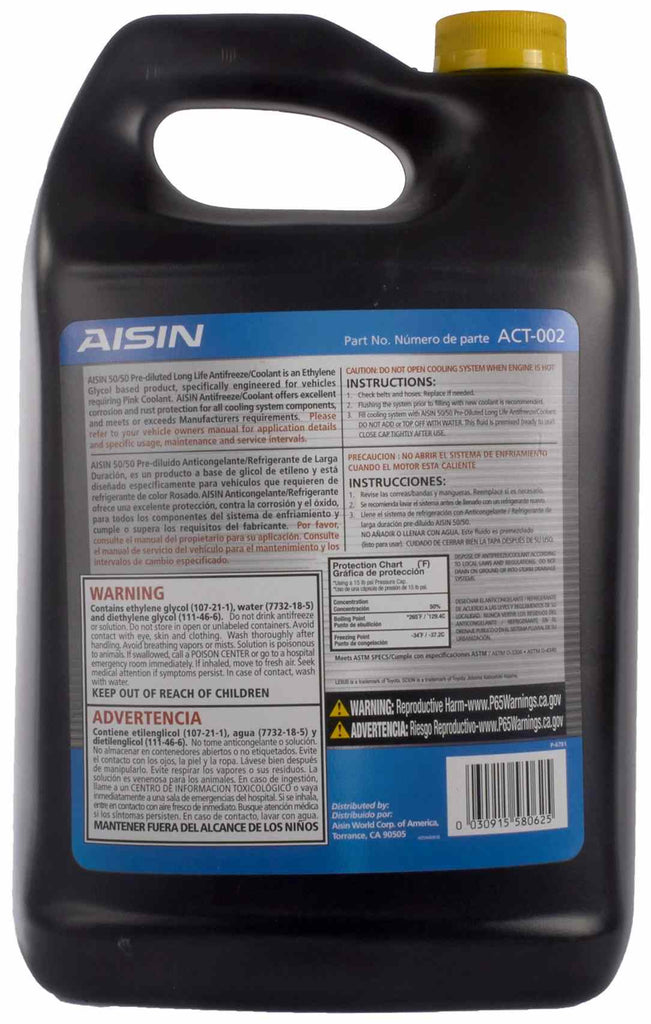 OE Formulated Engine Coolant   Antifreeze - Aisin ACT002