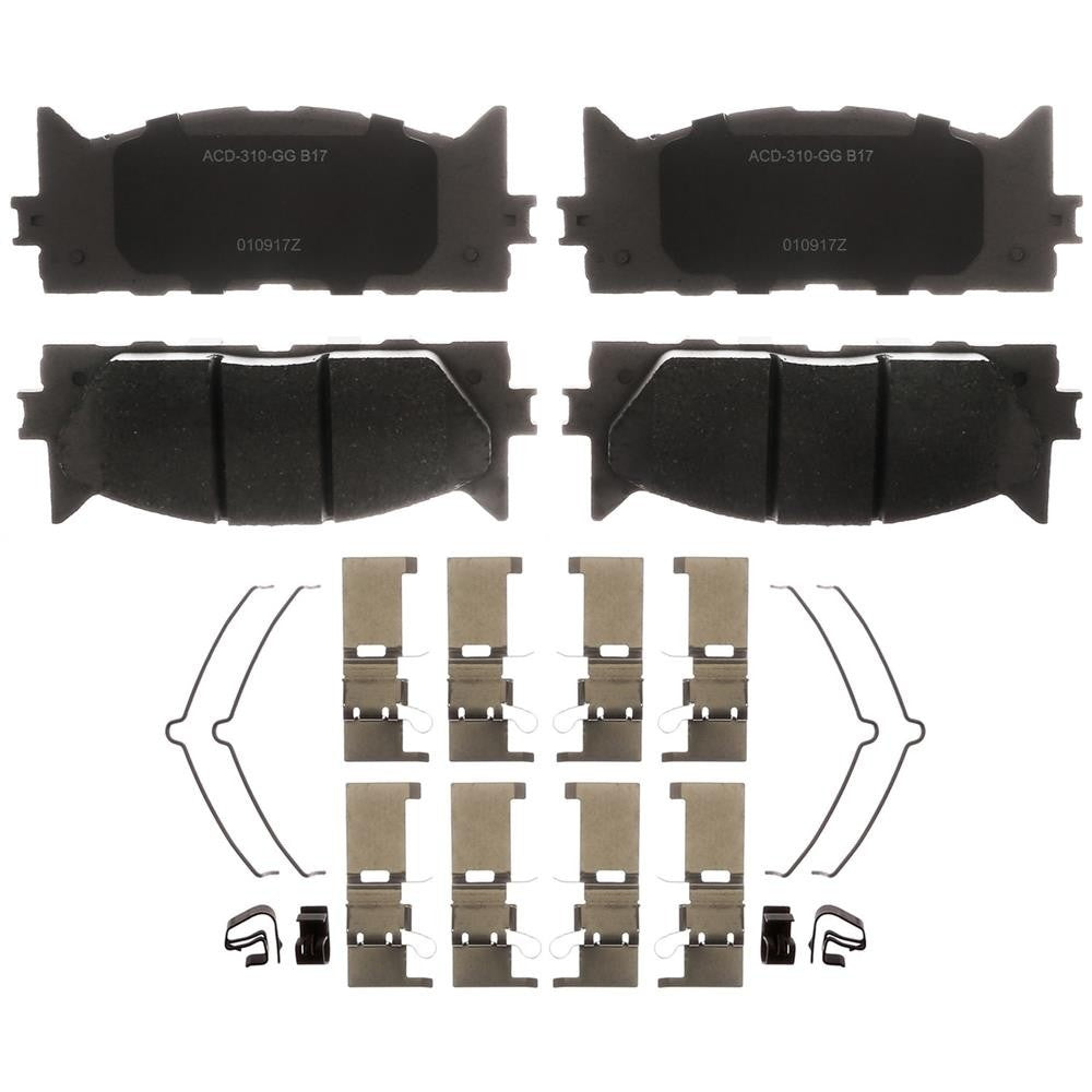 Brake Pad Set, Front - A.C. Delco 14D1222CHF1