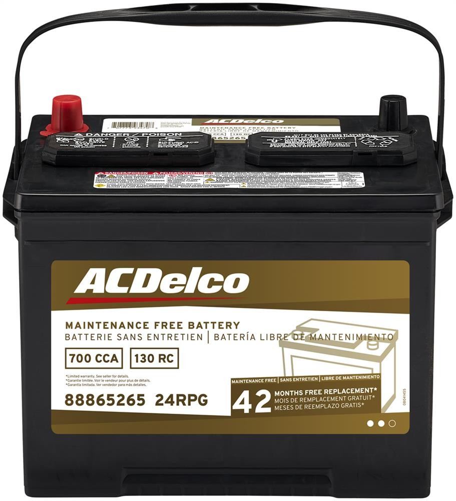 Gold BCI Group 24R Battery - A.C. Delco 24RPG