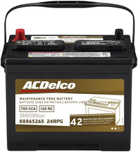 Load image into Gallery viewer, Gold BCI Group 24R Battery - A.C. Delco 24RPG