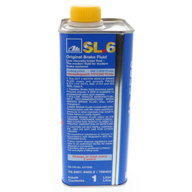 Brake Fluid ATE SL.6 DOT 4  Low Viscosity 1 Liter - Ate 706402