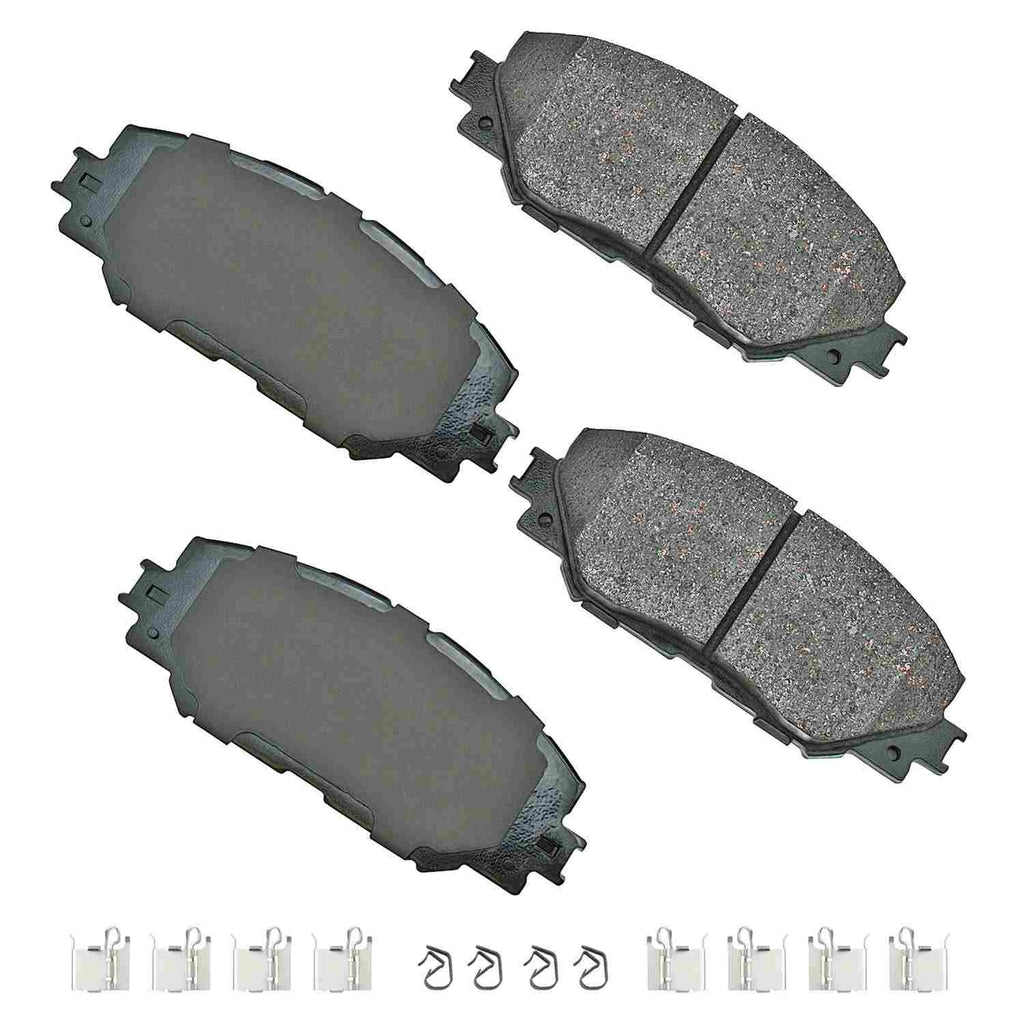 Akebono ProACT Ultra Premium Ceramic Disc Brake Pad Kit - Akebono ACT1210A