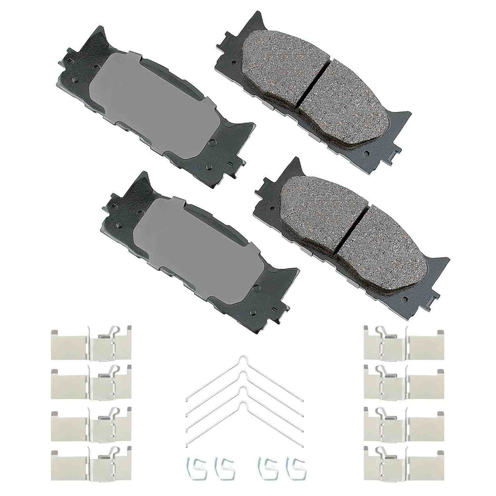 Brake Pad Set, Front - Akebono ACT1222A