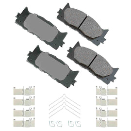 Brake Pad Set, Front - Akebono ACT1222A