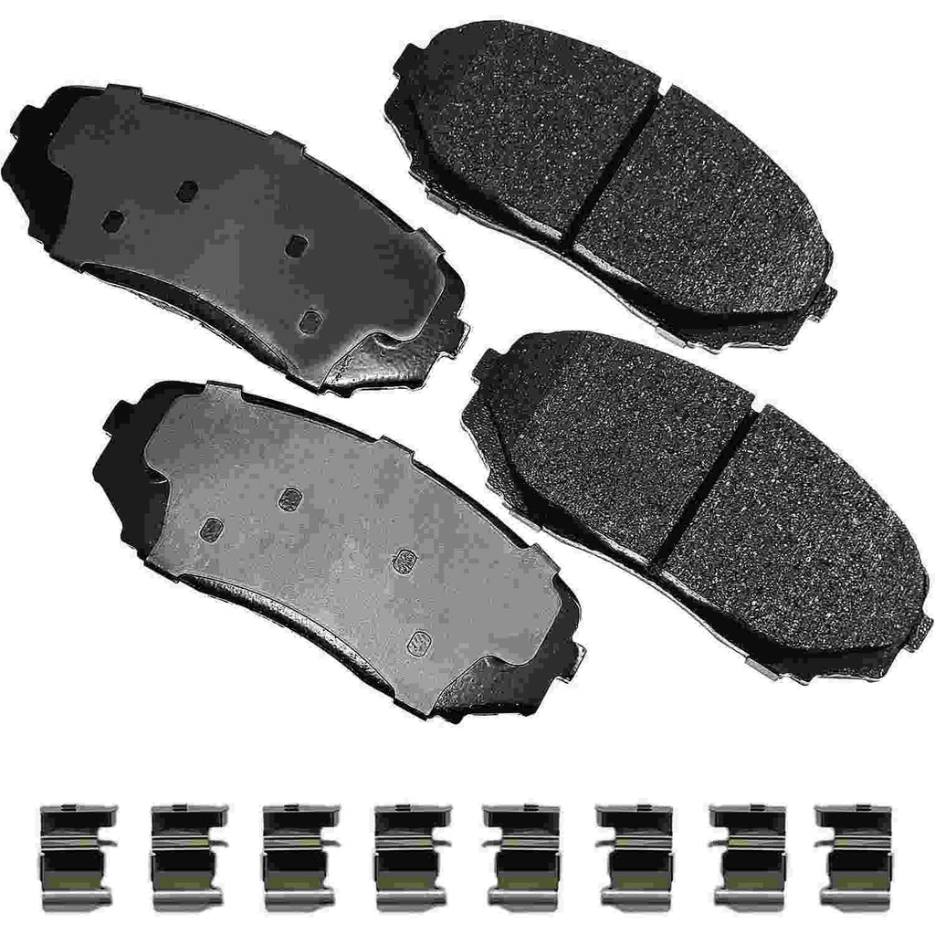 Akebono ProACT Ultra Premium Ceramic Disc Brake Pad Kit - Akebono ACT1258