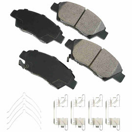Akebono ProACT Ultra Premium Ceramic Disc Brake Pad Kit - Akebono ACT1394B