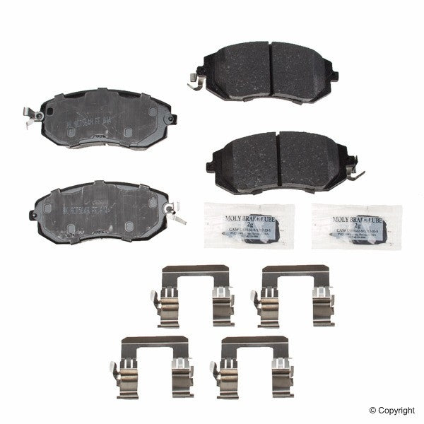Akebono ProACT Ultra Premium Ceramic Disc Brake Pad Kit - Akebono ProACT ACT  1539
