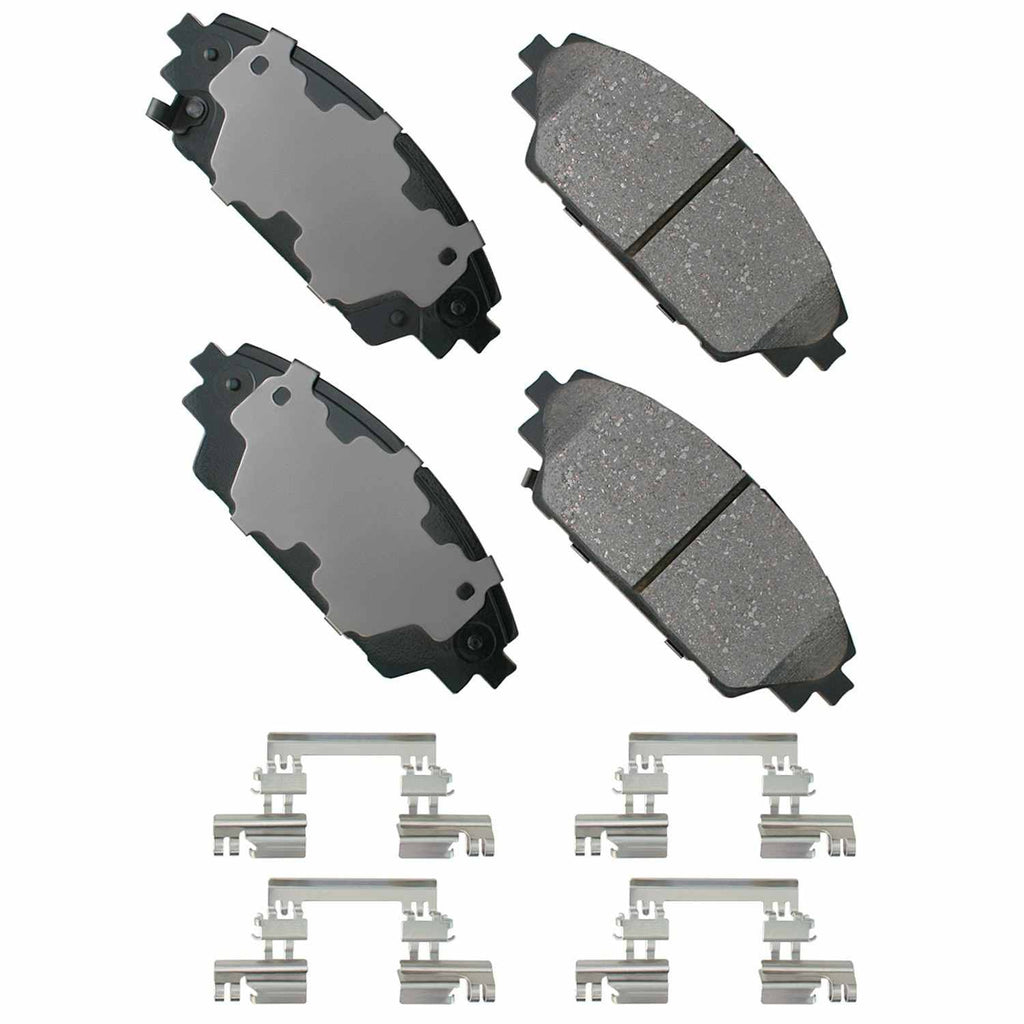 Akebono ProACT Ultra Premium Ceramic Disc Brake Pad Kit - Akebono ACT1728