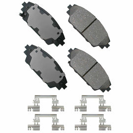 Akebono ProACT Ultra Premium Ceramic Disc Brake Pad Kit - Akebono ACT1728