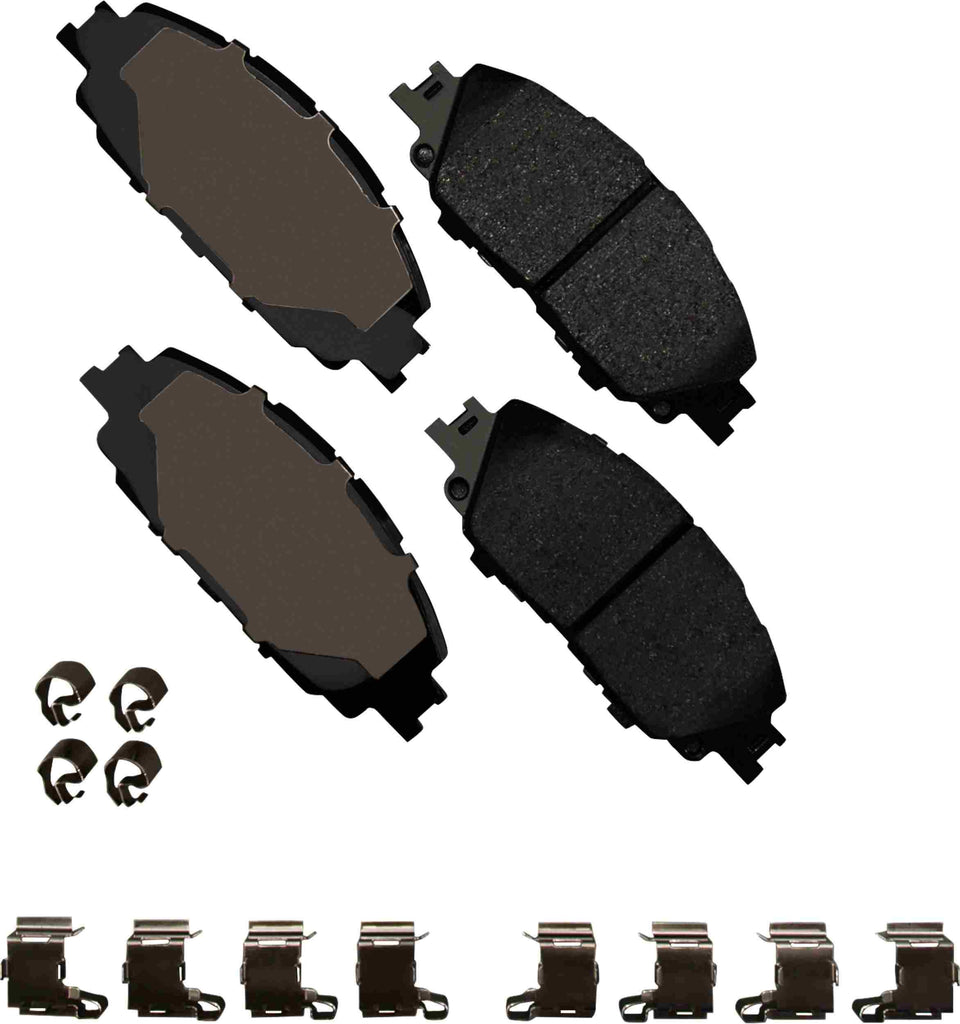 Akebono ProACT Ultra Premium Ceramic Disc Brake Pad Kit - Akebono AK-ACT2176