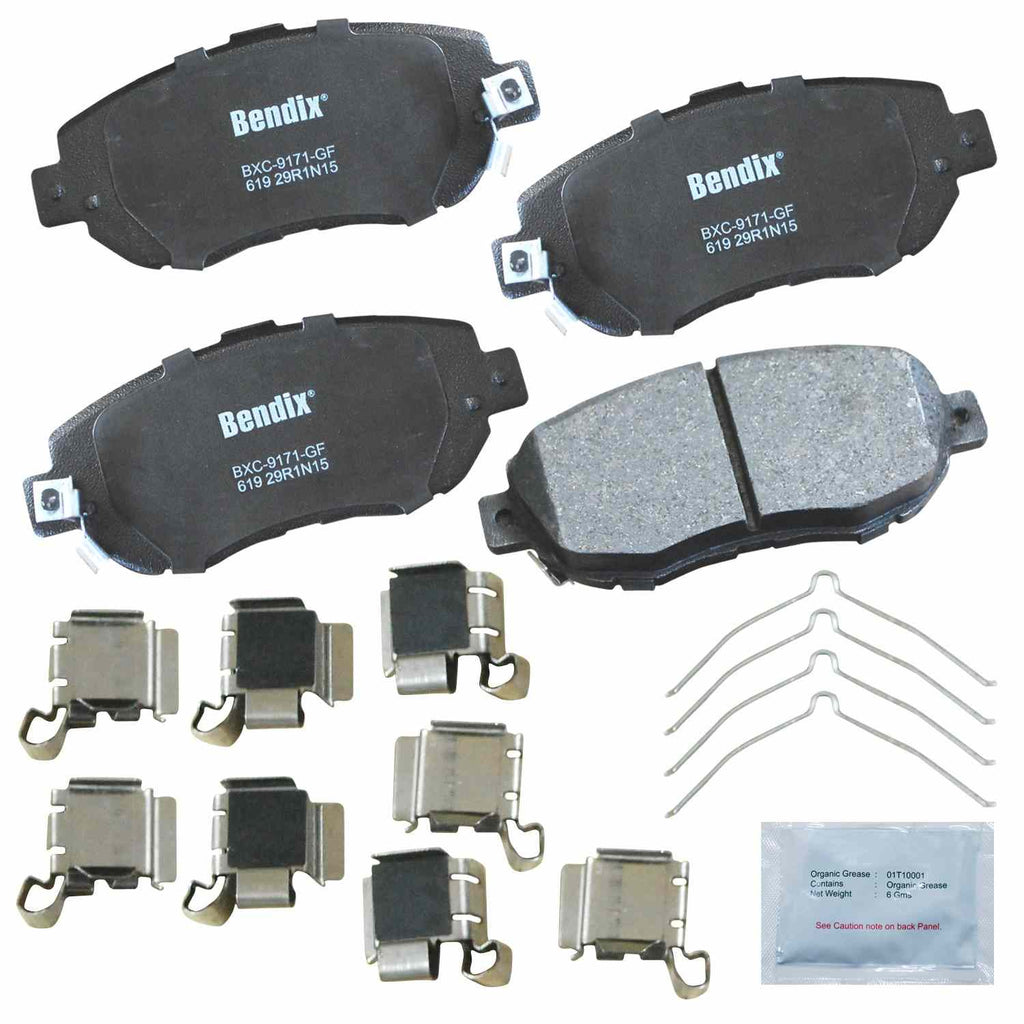 Brake Pad Set, Front - Bendix Friction CFC619