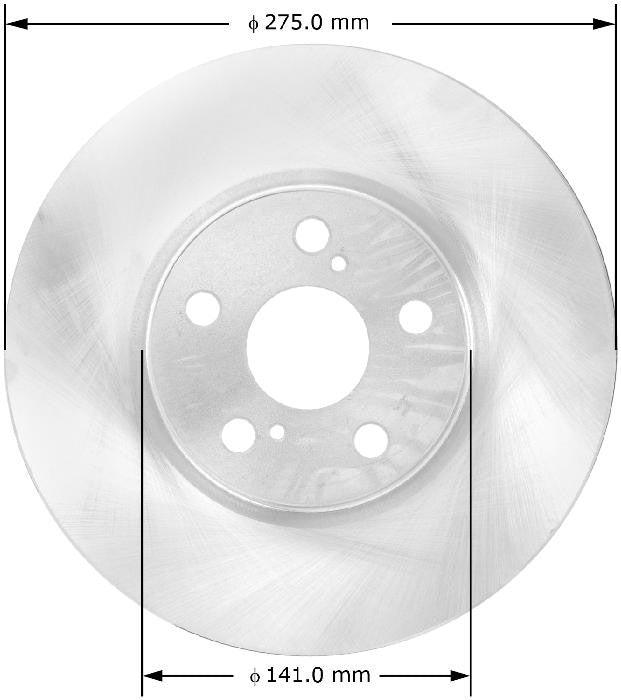 BENDIX Disc Brake Rotor - Bendix Drum & Rotors PRT5818