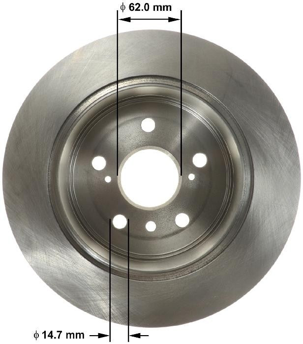 Brake Rotor, Rear - Bendix Drum & Rotors PRT6156