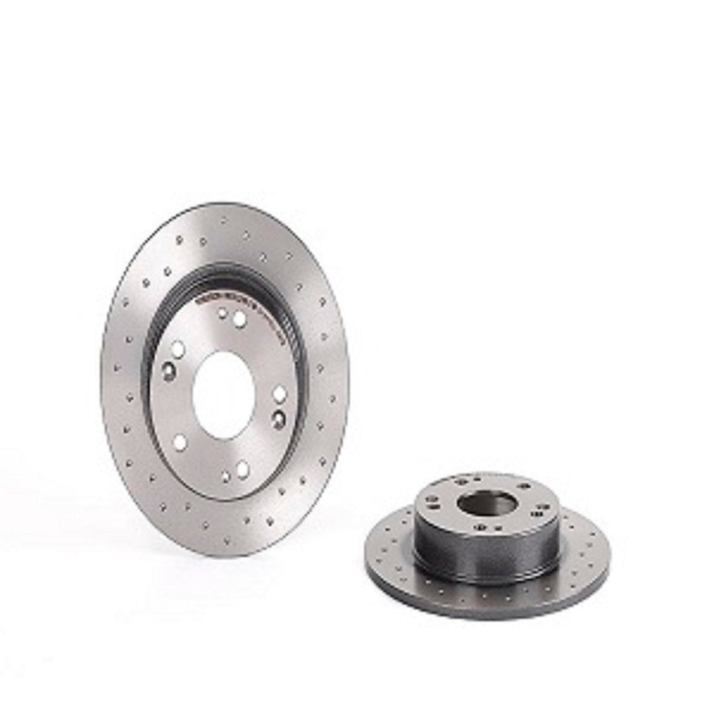 Brembo Premium UV Coated Brake Rotor - Xtra Cross Drilled  (260 mm) - Brembo 08.A147.1X