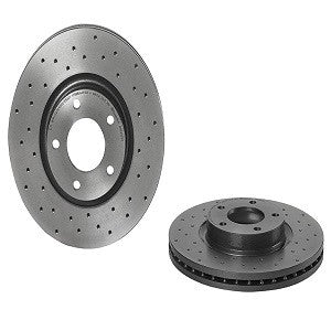 Brembo Premium UV Coated Brake Rotor - Xtra Cross Drilled  (300 mm) - Brembo 09.9468.2X