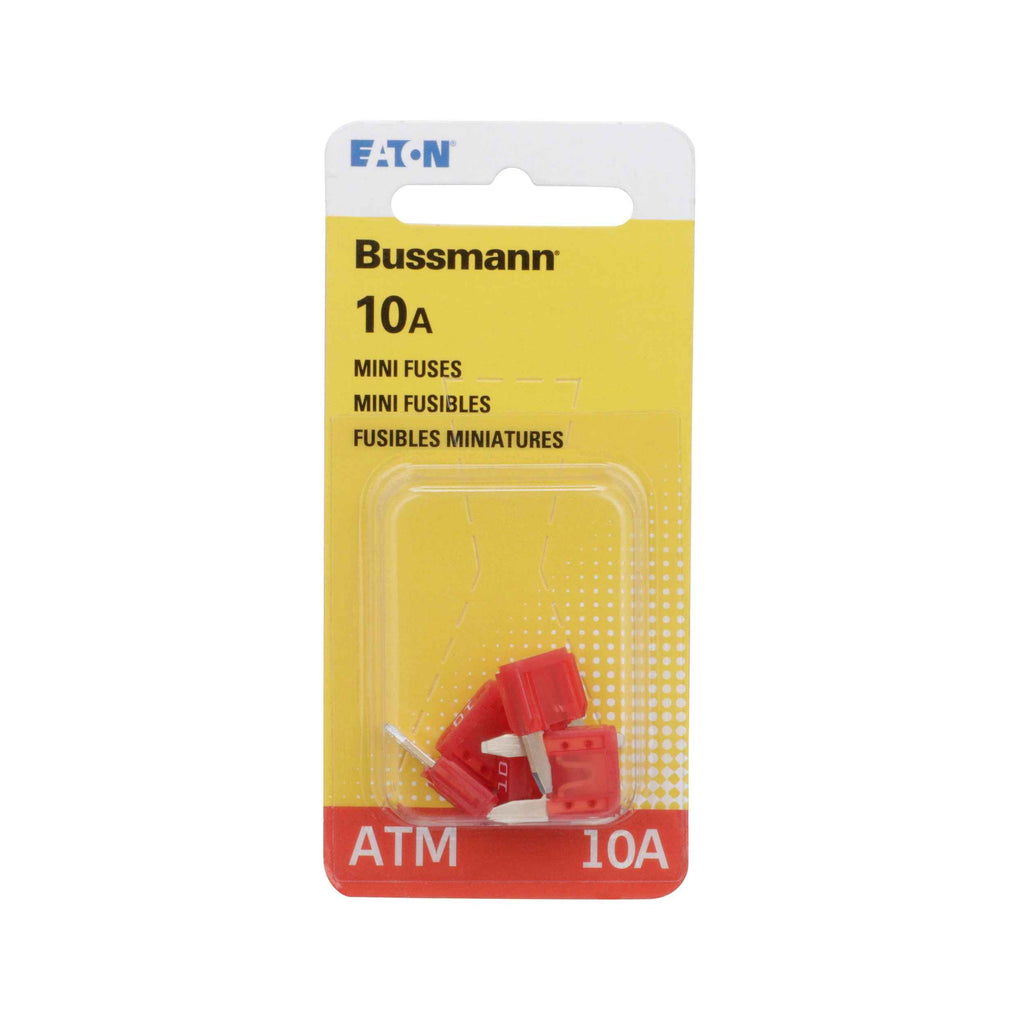 Atm-10 Amp Blade Fuse-5 Per Card - Bussman Fuses BP-ATM-10-RP