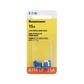 Low Profile Atm-15 Amp-5 Per Card - Bussman Fuses BP-ATM-15LP-RP