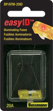 Load image into Gallery viewer, Atm-20 Amp Easyid Fuse-2 Per Card - Bussman Fuses BP-ATM-20ID