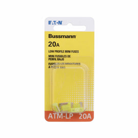 Low Profile Atm-20 Amp-5 Per Card - Bussman Fuses BP-ATM-20LP-RP