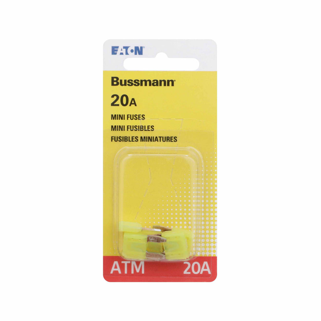 Atm-20 Amp Blade Fuse-5 Per Card - Bussman Fuses BP-ATM-20-RP