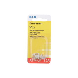 Low Profile Atm-25 Amp-5 Per Card - Bussman Fuses BP-ATM-25LP-RP