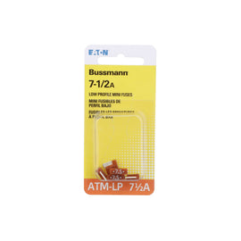 Low Profile Atm - 7.5 Amp - 5 Per Card - Bussman Fuses BP-ATM-7-1-2LP-RP
