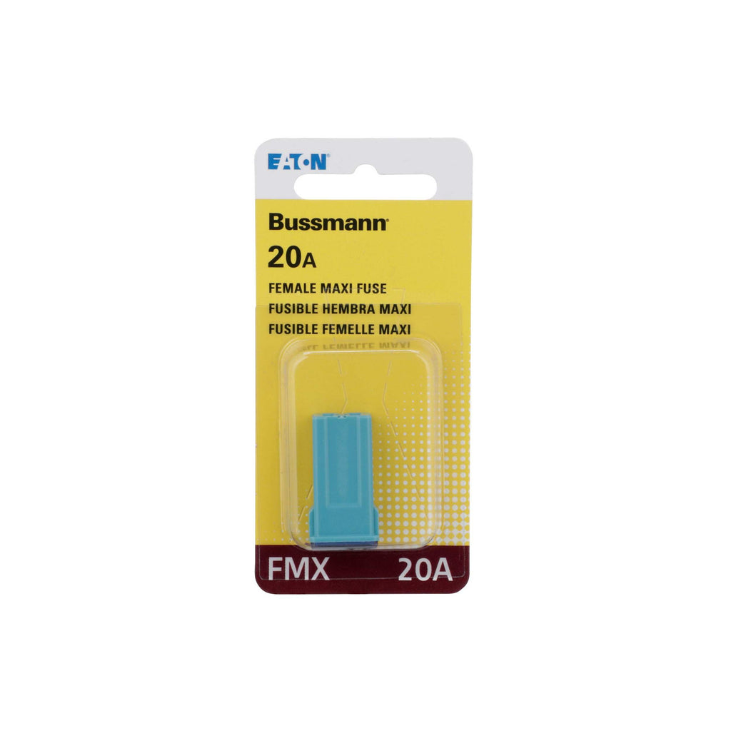 Female Maxi Fuse-20 Amp-1 Per Card - Bussman Fuses BP-FMX-20-RP