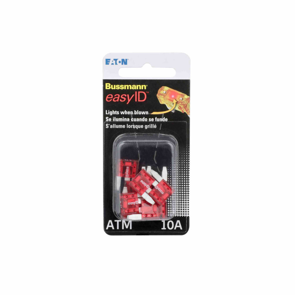 Atm 10 Amp Easyid Fuse-10 Per Clam - Bussman Fuses VP-ATM-10ID