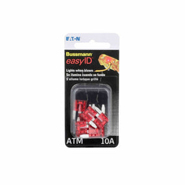Atm 10 Amp Easyid Fuse-10 Per Clam - Bussman Fuses VP-ATM-10ID