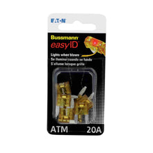 Load image into Gallery viewer, Atm-20 Amp Easyid Fuse-10 Per Clam - Bussman Fuses VP-ATM-20ID