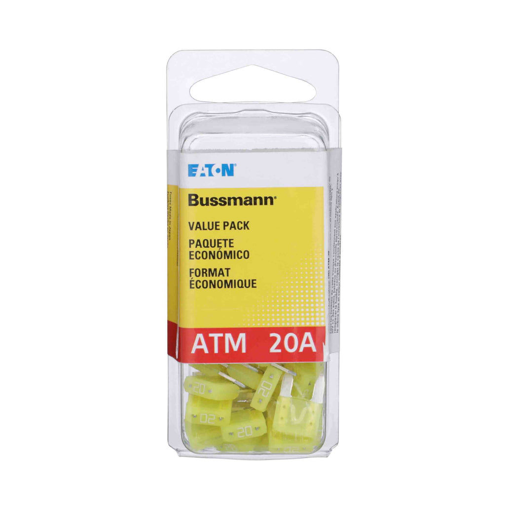 Atm 20 Amp Fuse-25 Per Clam - Bussman Fuses VP-ATM-20-RP