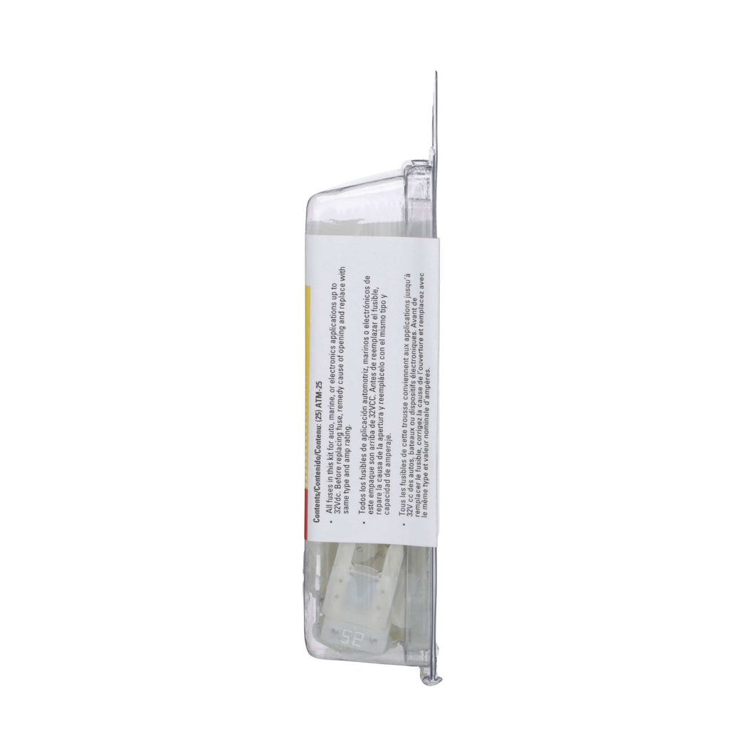 Atm 25 Amp Fuse-25 Per Clam - Bussman Fuses VP-ATM-25-RP