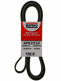 Accessory Drive Belt, Water Pump, Alternator, Air Conditioning and Power Steering - Bando 6PK2310