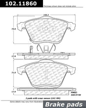 Load image into Gallery viewer, Brake Pad Set, Front - Centric Parts 102.11860