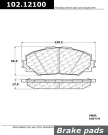 C-Tek Semi-Metallic Brake Pads with Shims - Centric Parts 102.12100