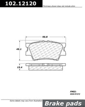 Load image into Gallery viewer, C-Tek Semi-Metallic Brake Pads with Shims - Centric Parts 102.12120