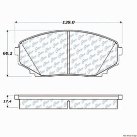 C-Tek Ceramic Brake Pads with Shims - Centric Parts 103.12580