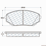 C-Tek Ceramic Brake Pads with Shims - Centric Parts 103.12580