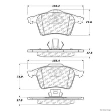Load image into Gallery viewer, Posi-Quiet Semi-Metallic Brake Pads with Hardware - Centric Parts 104.09152