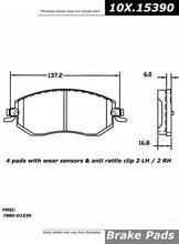 Load image into Gallery viewer, Posi-Quiet Ceramic Brake Pads with Shims and Hardware - Centric Parts 105.15390