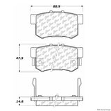 Posi-Quiet Extended Wear Semi-Metallic Brake Pads with Shims and Hardware - Centric Parts 106.05370
