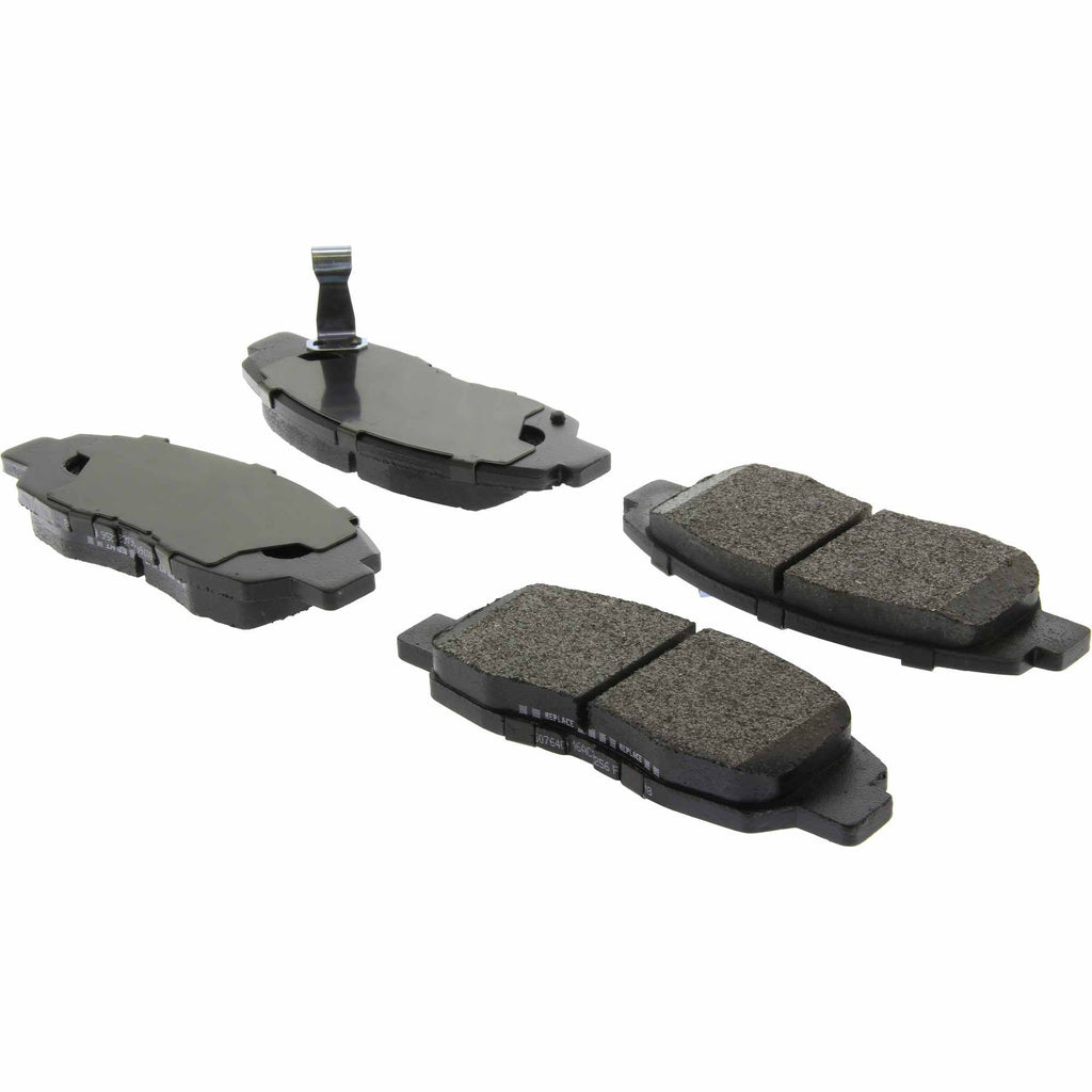Posi-Quiet Extended Wear Semi-Metallic Brake Pads with Shims and Hardware - Centric Parts 106.07640
