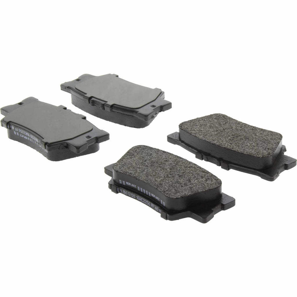 Posi-Quiet Extended Wear Semi-Metallic Brake Pads with Shims and Hardware - Centric Parts 106.12120