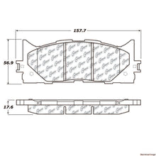 Load image into Gallery viewer, Posi-Quiet Extended Wear Semi-Metallic Brake Pads with Shims and Hardware - Centric Parts 106.12930