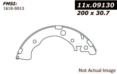 Centric Premium Brake Shoes - Centric Parts 111.09130