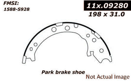 Centric Premium Parking Brake Shoes - Centric Parts 111.09280
