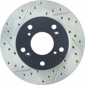 StopTech Sport Drilled & Slotted Brake Rotor; Front Right (262 mm) - Centric Parts 127.40056R