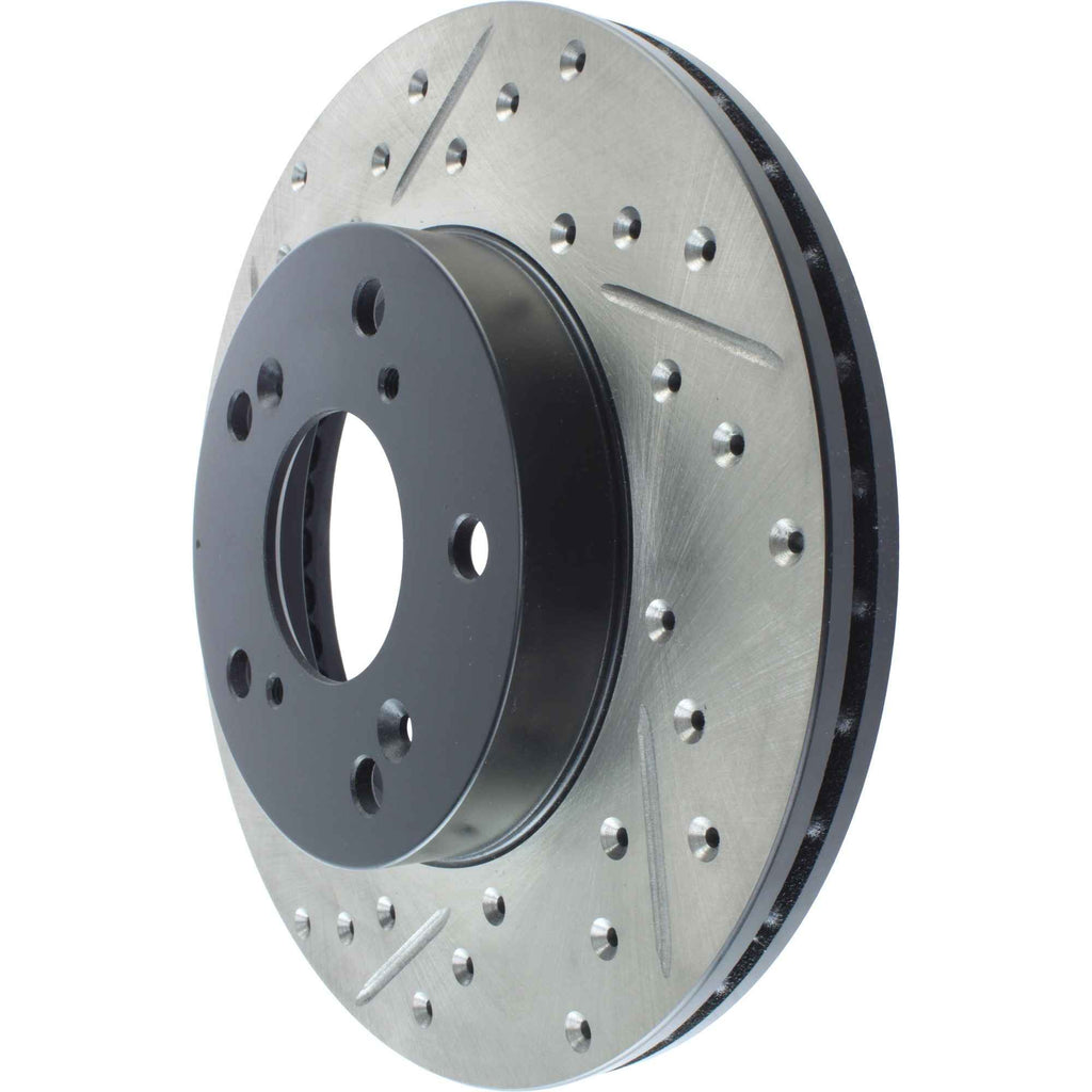 StopTech Sport Drilled & Slotted Brake Rotor; Front Right (262 mm) - Centric Parts 127.40056R